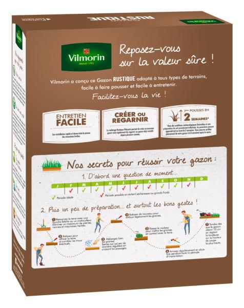 Rustique - Gazon Rustique - 3 kg + Gazon Japonais - 4 m² - Mélange de fleurs - MEDIA_PACKAGING_VERSO